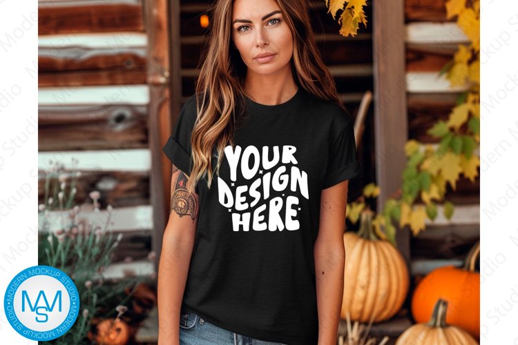 White Tshirt Mockup Image 16