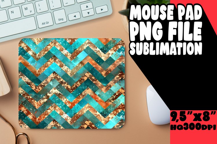 Sparkly Colorful Stripes Mouse Pad example image 1