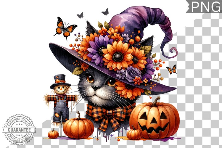Halloween Cat Clipart Image 23