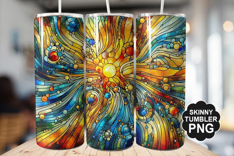 Stained On Stained Glass Tumbler Warp - Tumbler Design