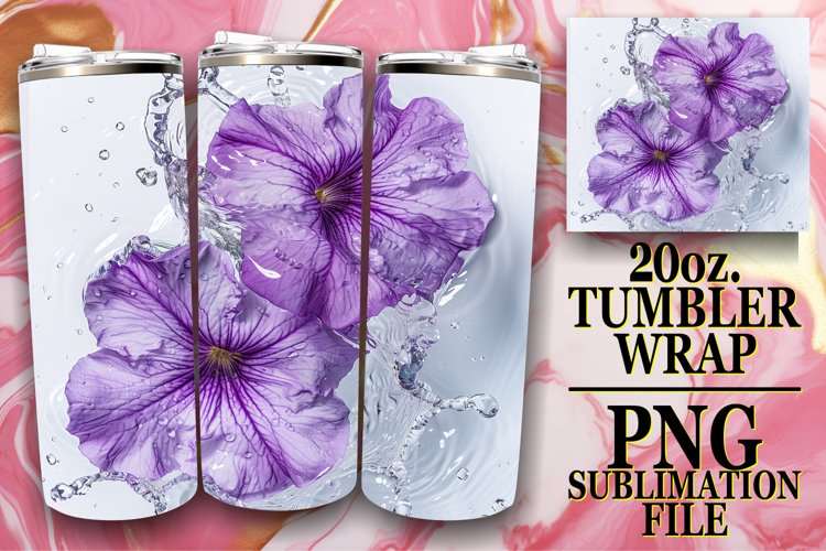 Lily Reflections: 20oz Sublimation Tumbler Art