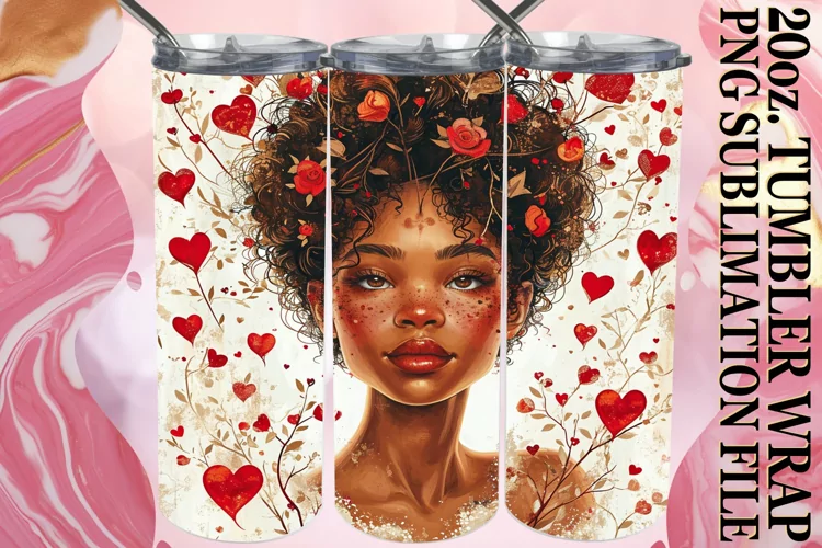 Tumbler Artistry: Love's Beauty
