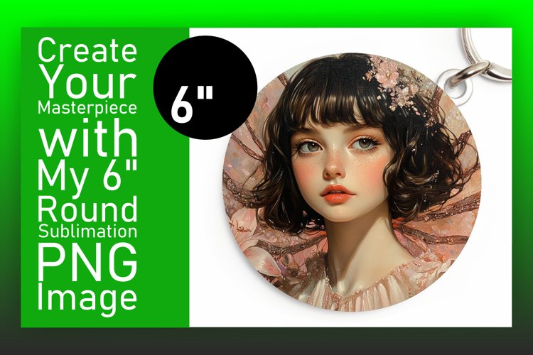 Dynamic Keychain Circle PNG Artwork , Fairy