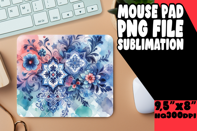 UNIQUE MOUSE MAT GIFT IDEAS, Watercolor Patter