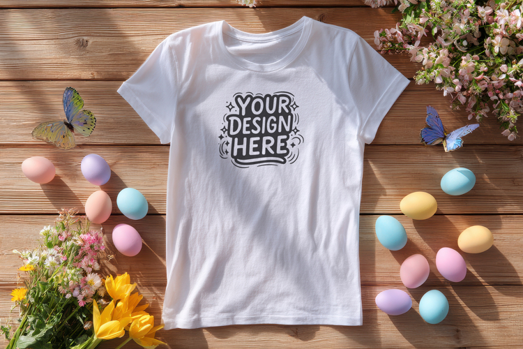 White Tshirt Mockup Image 9