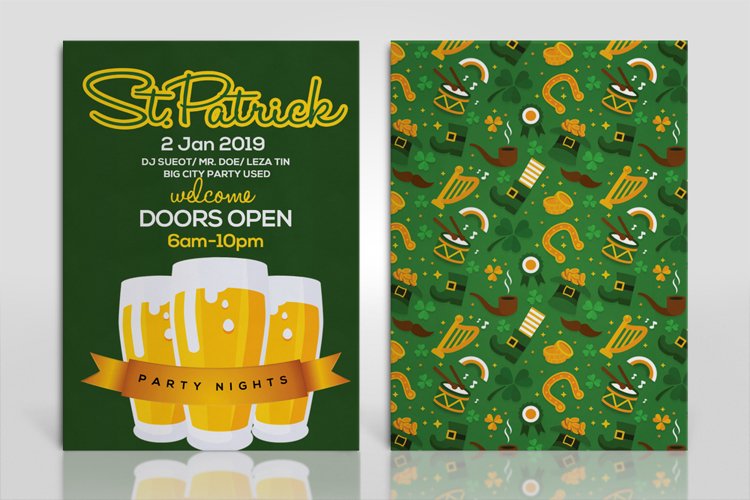 Double sided St Patrick Card example image 1