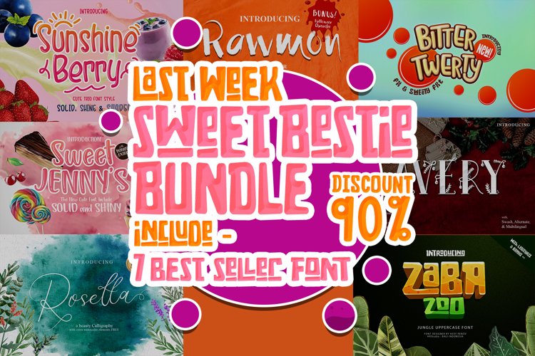Sweet Bestie Bundle - Discount example image 1