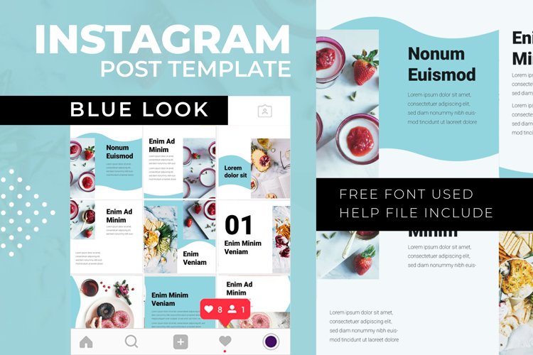 Blue Look | Instagram Post