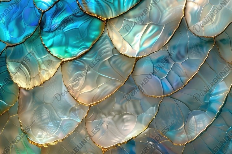 Blue Scales Background Wallpaper