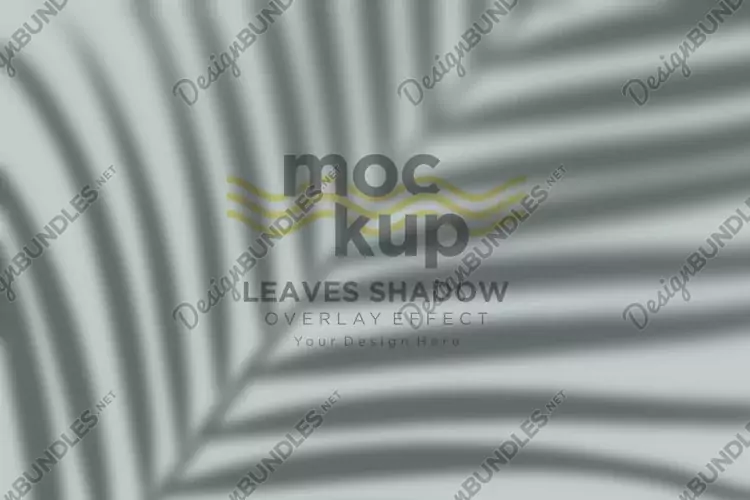 Leaves Shadow Overlay Effect Mockup