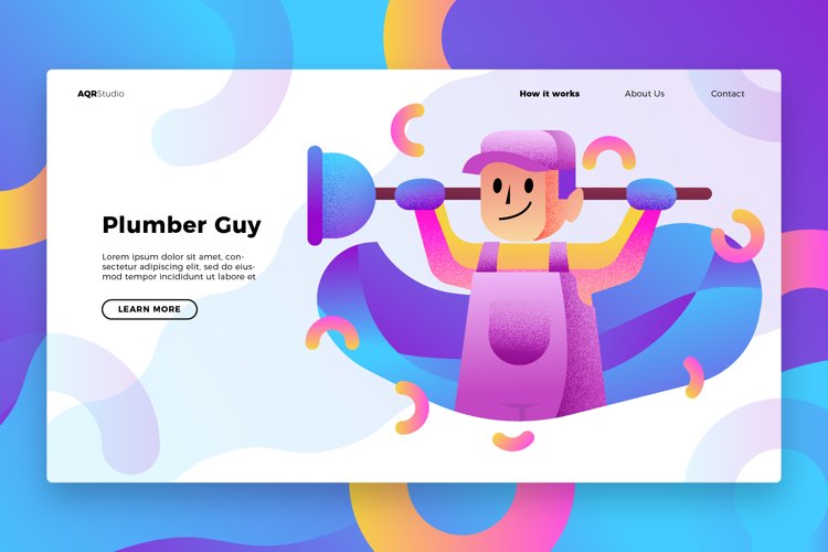 Plumber - Banner & Landing Page example image 1