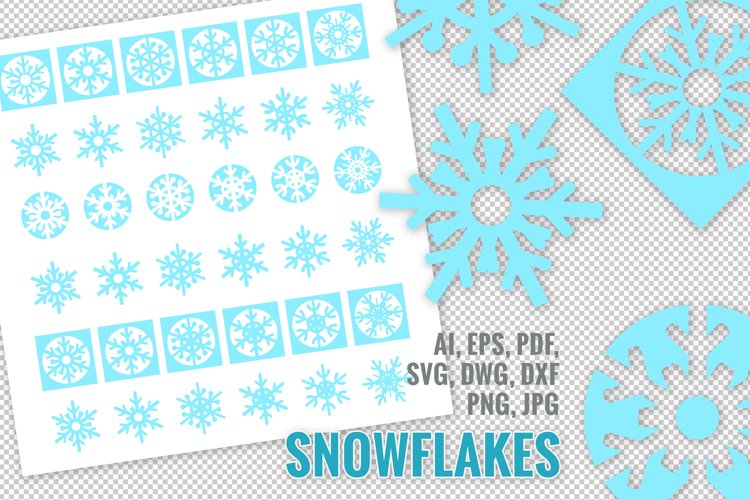 Vector snowflakes