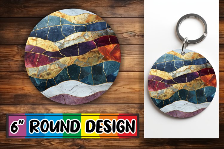 Shimmering Sublimation Circle: Radiant Splendor (3572206)