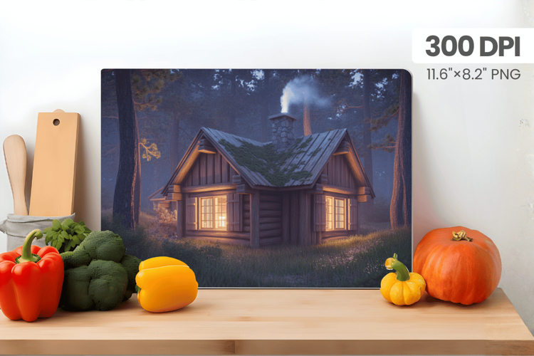 Winter Christmas Wonderland Cutting Board PNG Sublimation