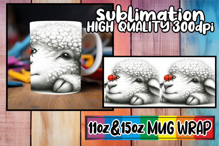 Uplifting moments 11oz 15oz sublimation wrap, Cute Animals