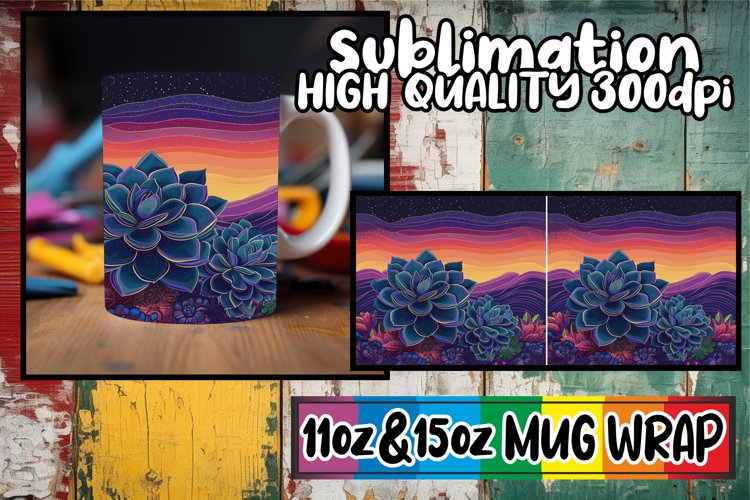 Vintage Blossom Radiance: Spring Mug Wrap Sublimation example image 1
