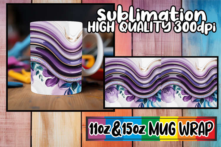 Magical sunsets sublimation print wrap, Pattern