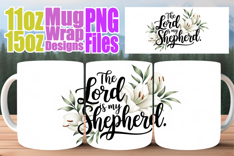 Lively spirit 11oz 15oz mug wrap, Christian