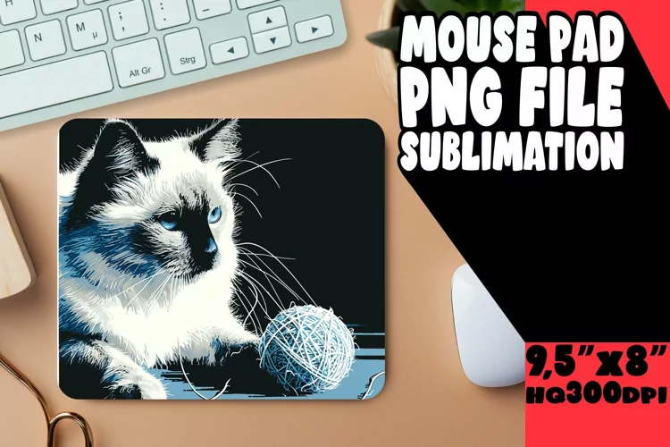Adorable Cat Mouse Pad