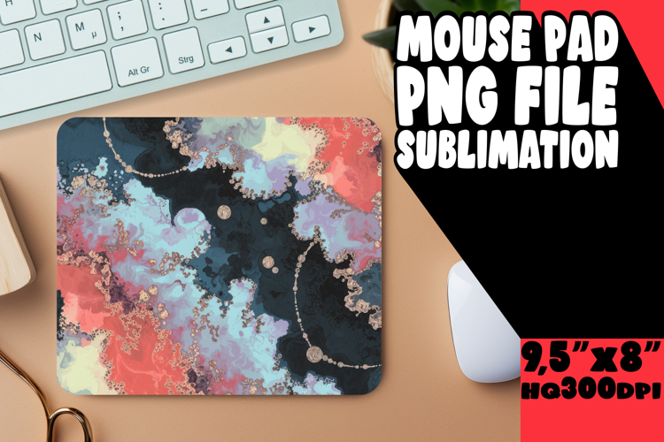Bright MOUSE PAD Sublimation Style, Abstract Pattern