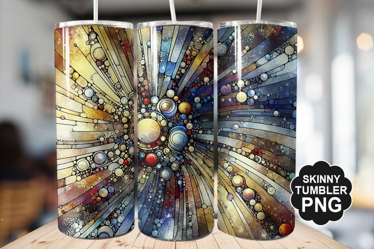 Stained On Stained Glass Tumbler Warp - Tumbler Design