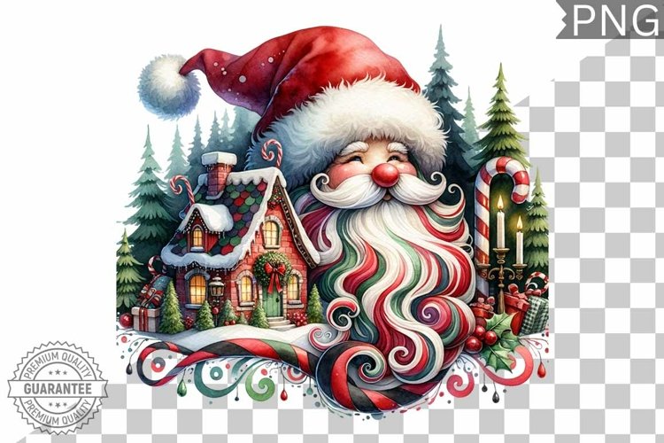 Christmas Santa Sublimation - Clipart PNG Design