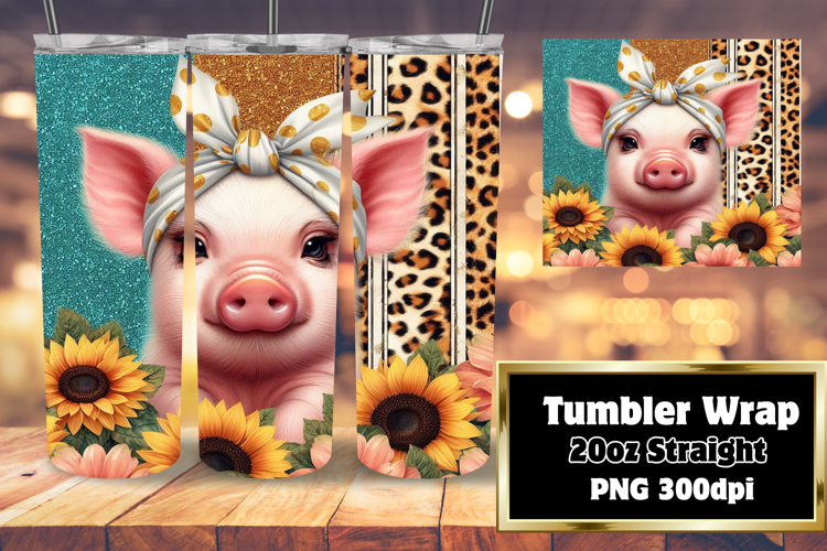 LUSH 20oz PNG Tumbler Template , Cute Animals