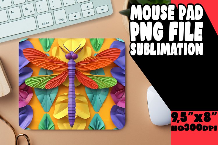 Radiant Cheerful Colorburst Mouse Pad, Sublimation