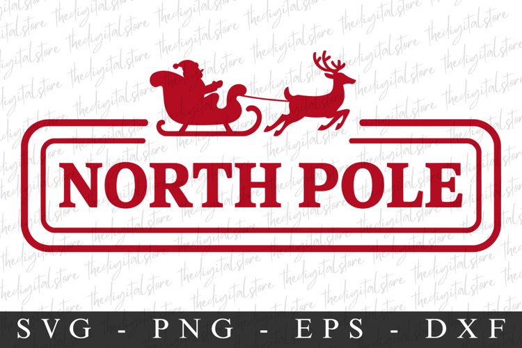 North Pole Svg | Christmas svg