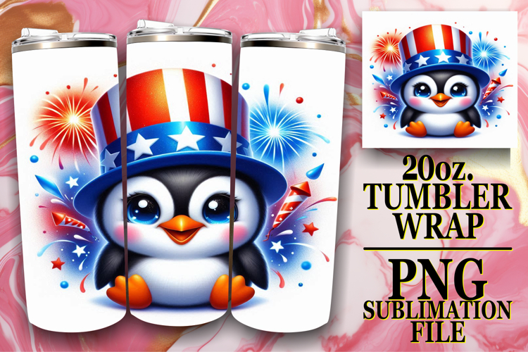 ENCHANTING VIBES 20oz TUMBLER WRAP, USA Animals
