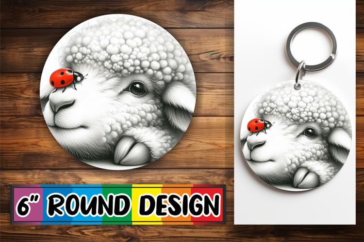 Enchanted Round Coasters Design, Cute Animals example image 1