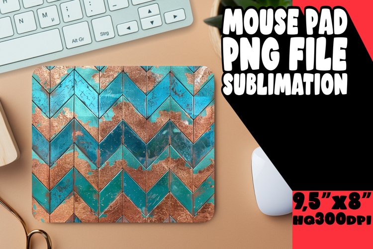 Glittery Stripe Mouse Pad Art for Sublimation PNG