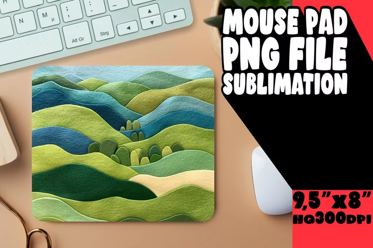 Stunning 3D Summer Mouse Pad Sublimation