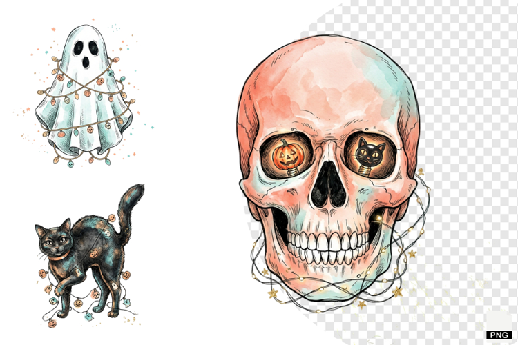 Pastel Halloween Clipart