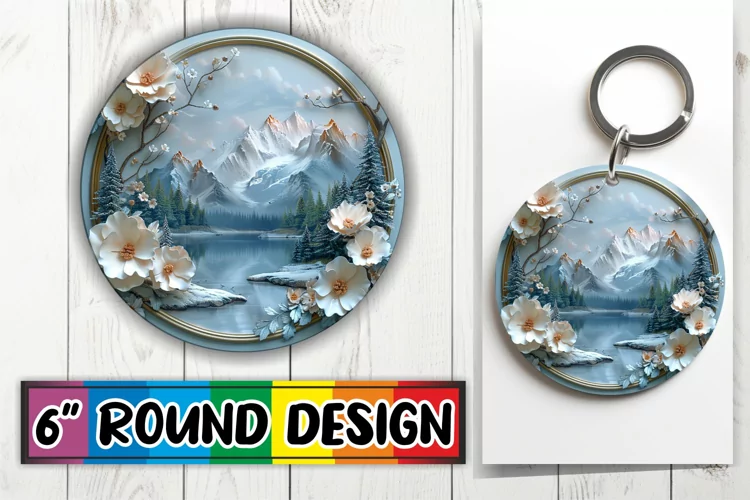 Serene Circle Keychain Selection