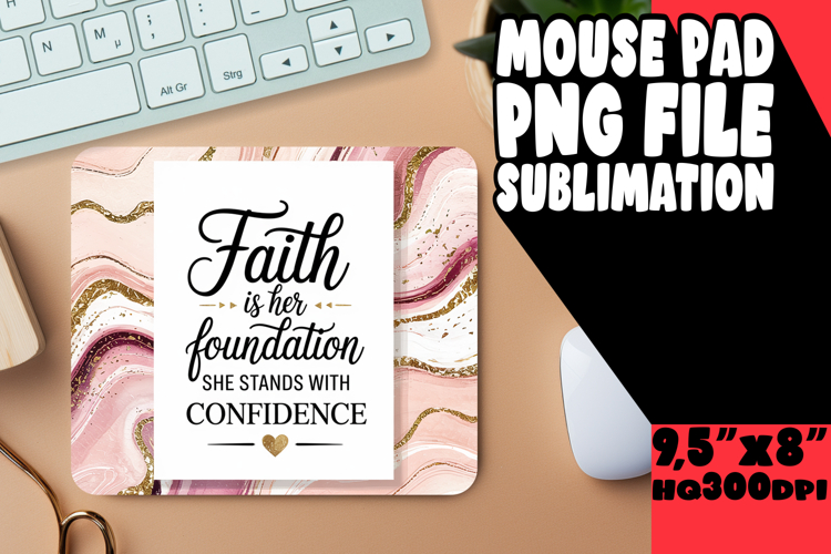 Joyful Mouse Mat Design Sublimation, Religious
