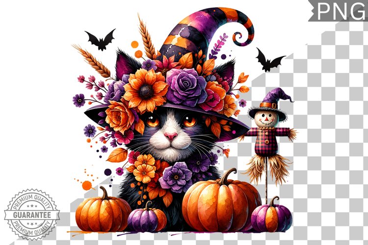 Halloween Cat Clipart Image 22