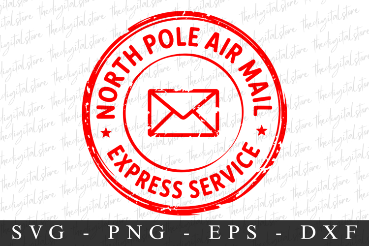 North Pole Air Mail Svg | Christmas svg
