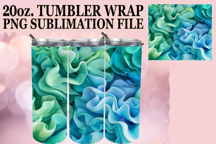 Artistic Inflated Pattern Tumbler Wrap Assortment