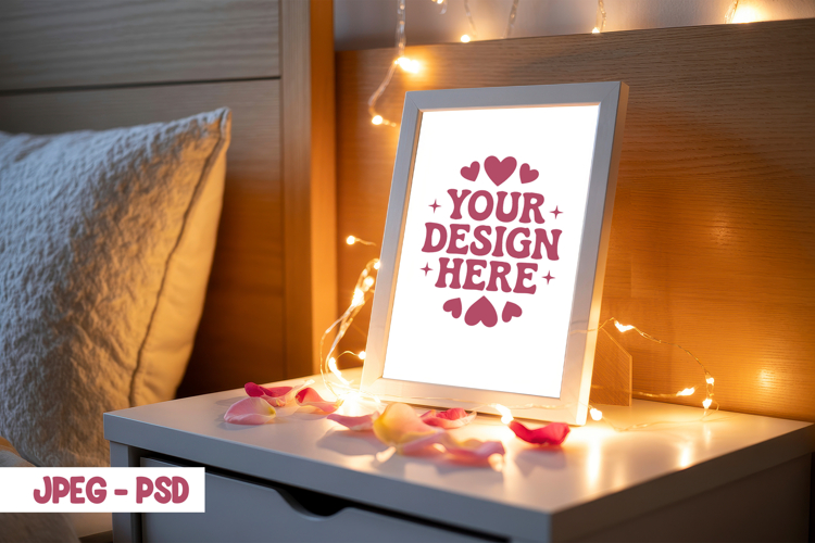 Valentine Minimal Mug PSD JPEG Mockup