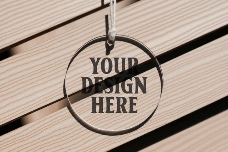 Acrylic Christmas Ornament Mockup , christmas ornament mocku