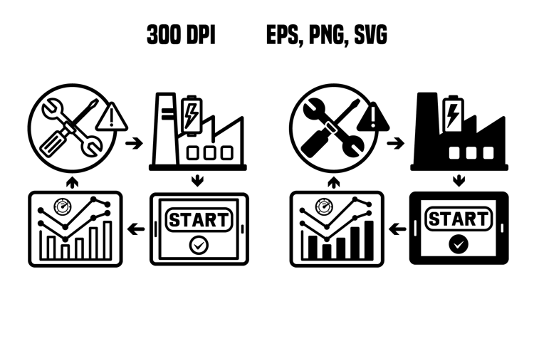 Energy Efficiency Monitor Icons
