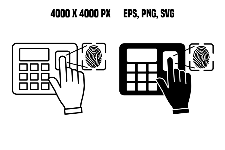 Fingerprint Scanner Icons
