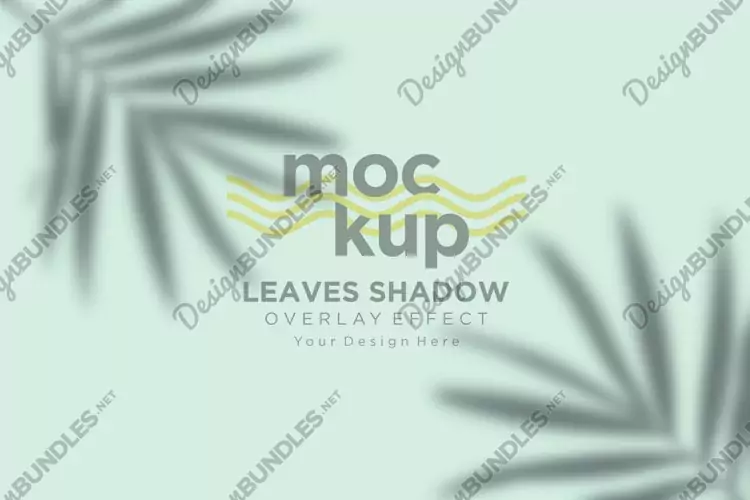 Leaves Shadow Overlay Effect Mockup