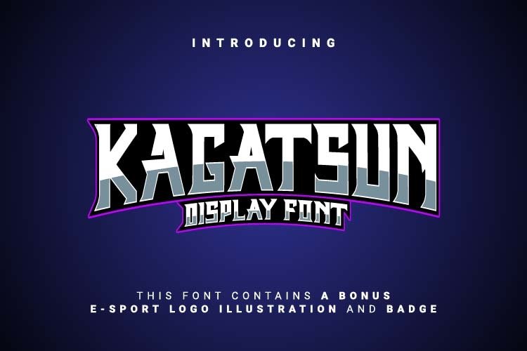 Kagatsun Display Font example image 1