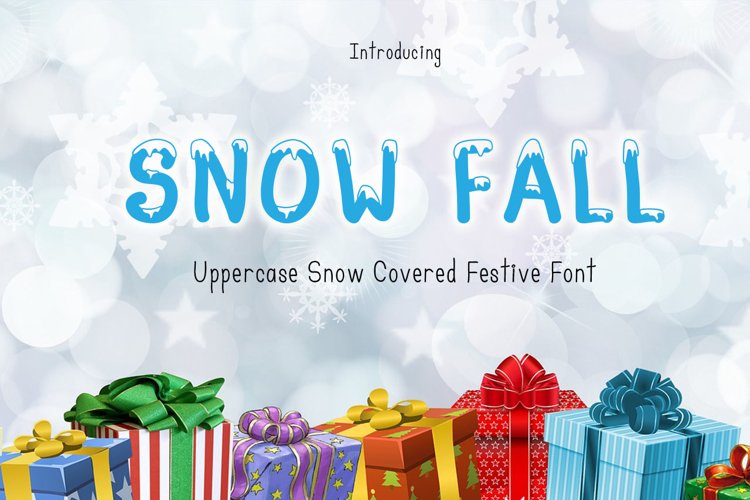 Snow Fall - Snow Covered Font example image 1
