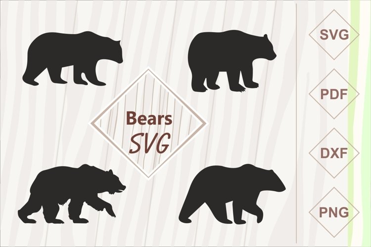 Bears SVG bundle example image 1