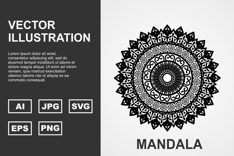 Vector Mandala Illustration Design example image 1
