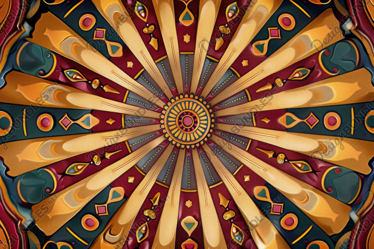 Radial Pattern Background Wallpaper