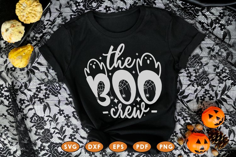 The Boo-crew, Halloween Quotes SVG, Halloween SVG Cut File example image 1